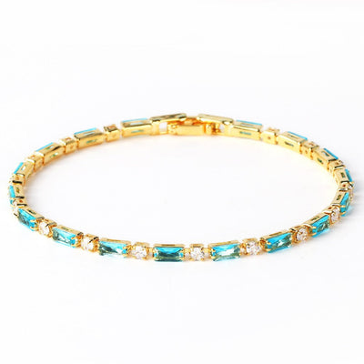 Graceful Turquoise Gold Bracelet