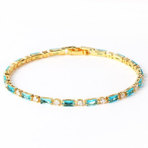 Dazzling Gold Turquoise Bracelet