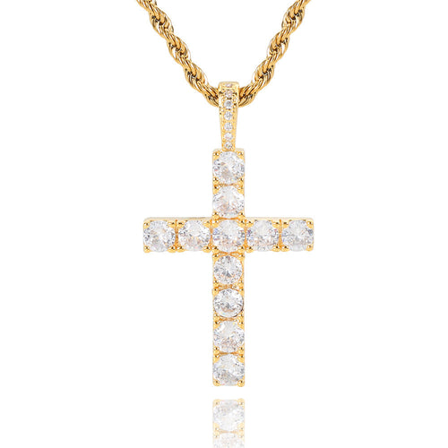 Ethereal Gold Cross Necklace