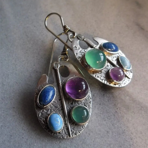 Colorfull Gemstone Earrings
