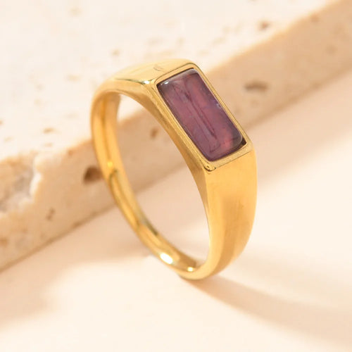 Colorful Gemstone Band Ring