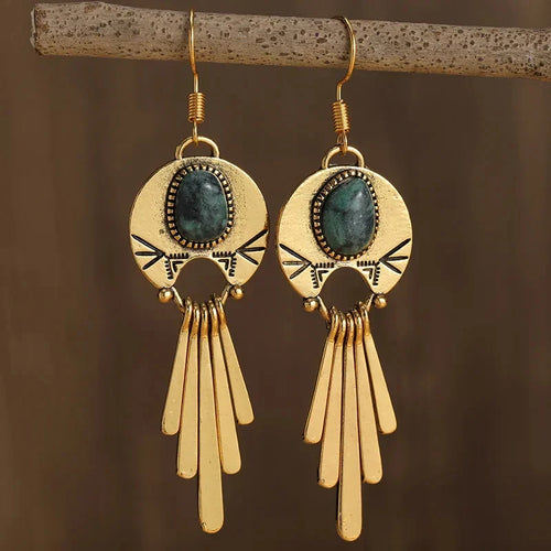 Brass Teardrop Earrings