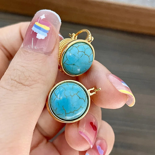 Vintage Turquoise Stud Earrings