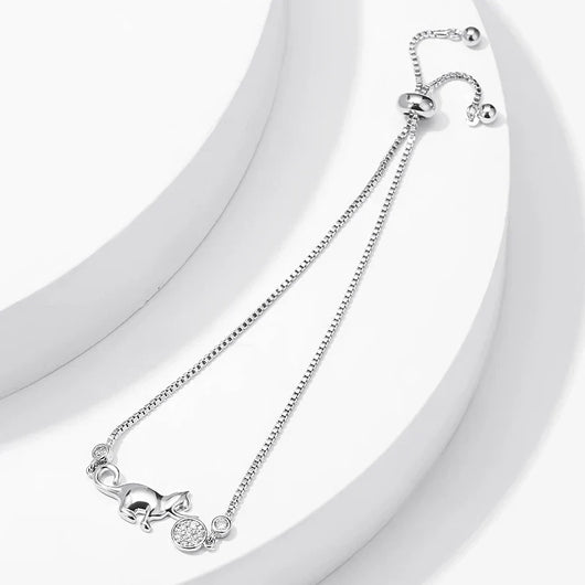 Timeless Silver Cat Bracelet