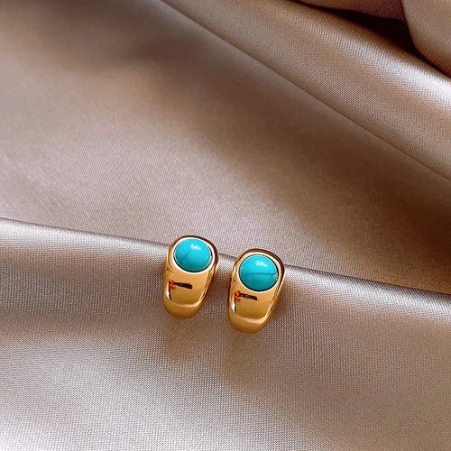 Timeless Turquoise Copper Earrings