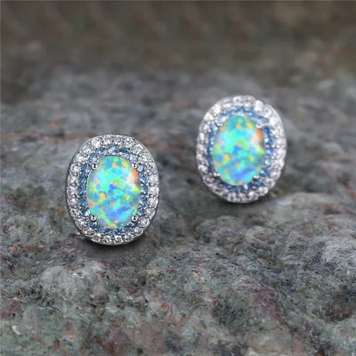 Graceful Turquoise Stud Earrings
