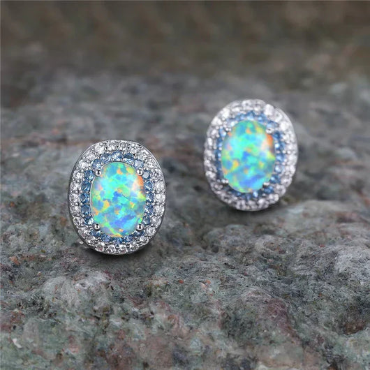 Graceful Turquoise Stud Earrings