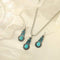 Elegant  Turquoise Necklace and Earrings Set