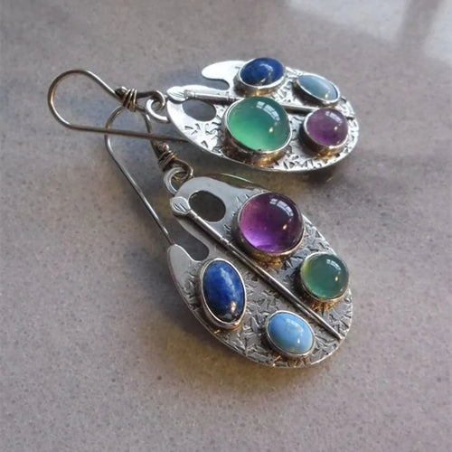 Colorfull Gemstone Earrings