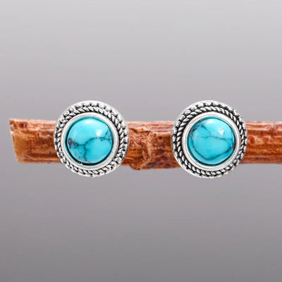 Classic Turquoise Stud Earrings