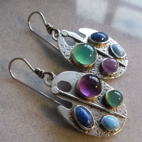 Colorfull Gemstone Earrings