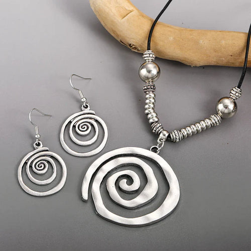 Spiral Vintage Jewelry Set