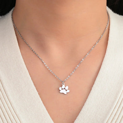 Elegant Stainless Steel Paw Necklace