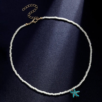 Graceful Turquoise Starfish Necklace