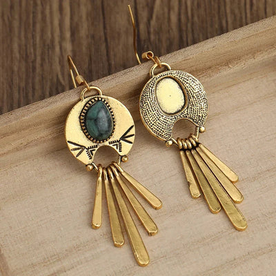 Brass Teardrop Earrings