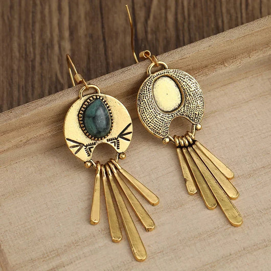 Brass Teardrop Earrings