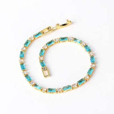Graceful Turquoise Gold Bracelet