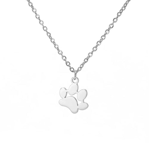 Elegant Stainless Steel Paw Necklace