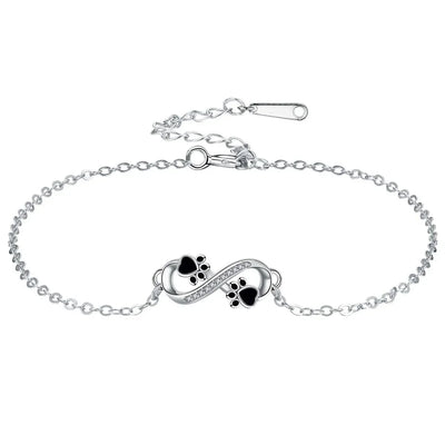 Effortless Silver Paw Bracelet