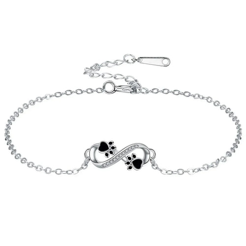 Effortless Silver Paw Bracelet