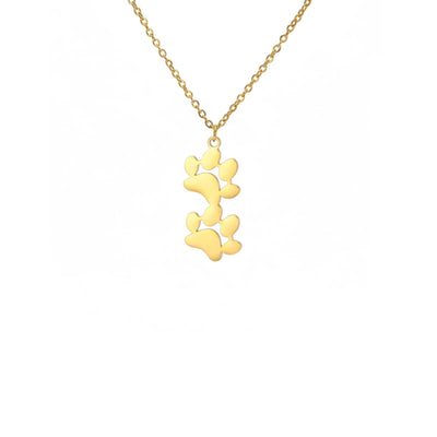 Elegant Stainless Steel Paw Necklace