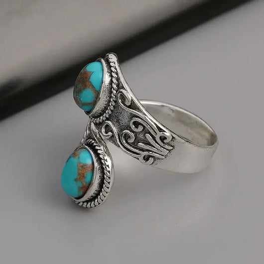 Prestige Turquoise Silver Band Ring