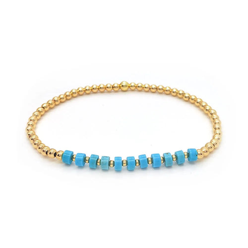 Bold Turquoise Charm Bracelet