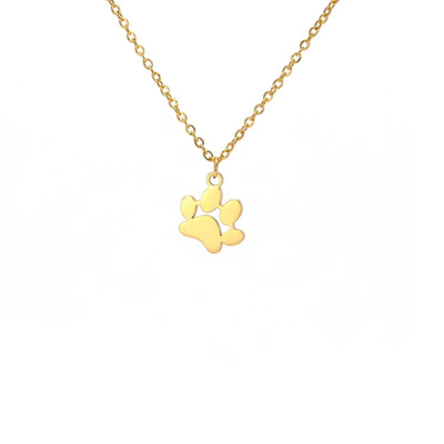 Elegant Stainless Steel Paw Necklace
