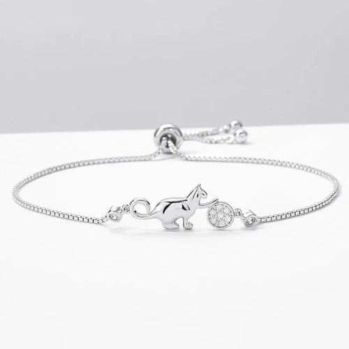 Timeless Silver Cat Bracelet