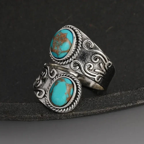 Prestige Turquoise Silver Band Ring