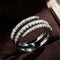 Stunning Three-Layer Crystal Ring