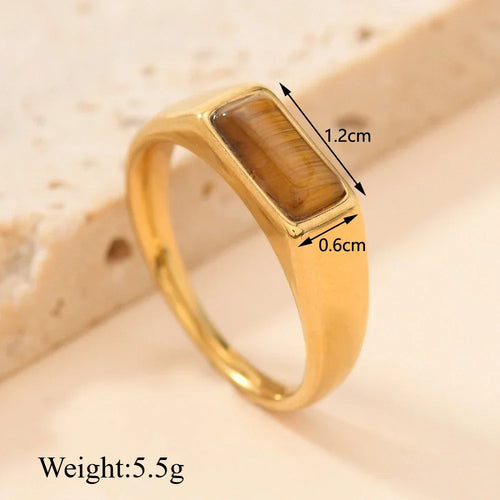 Colorful Gemstone Band Ring