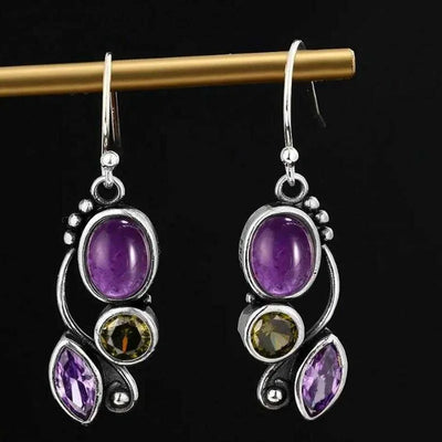 Gemstone Cascade Earrings