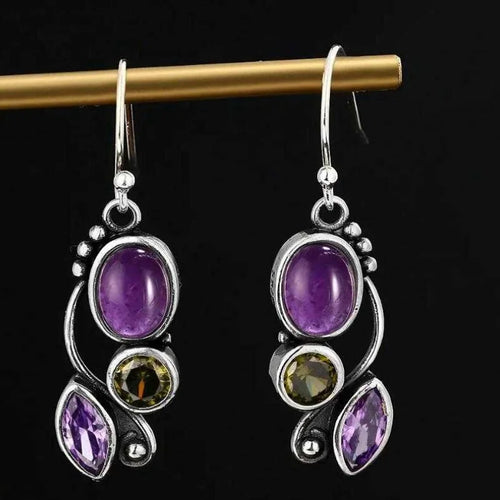 Gemstone Cascade Earrings