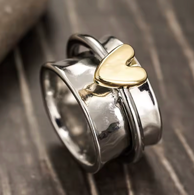 Golden Heart Ring