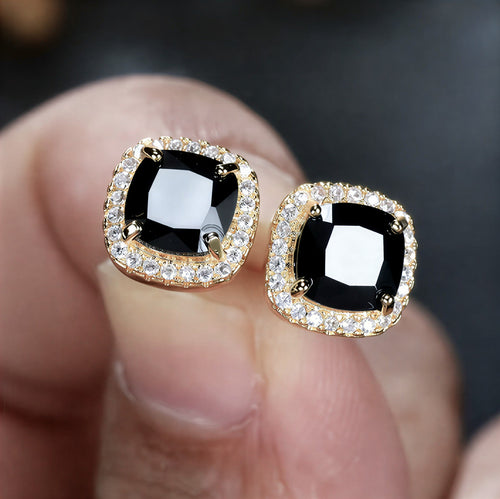 Classic Gold Gemstone Earrings