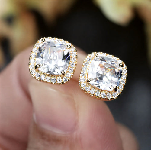 Classic Gold Gemstone Earrings