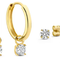 Larmes de Lune Stone Earrings Set | Gold