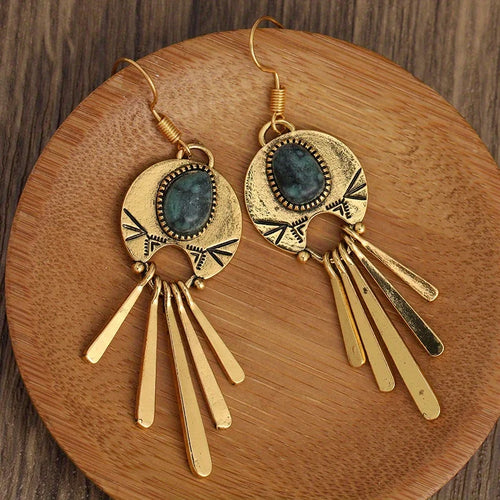 Brass Teardrop Earrings