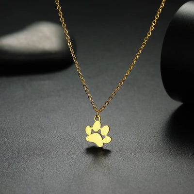 Elegant Stainless Steel Paw Necklace