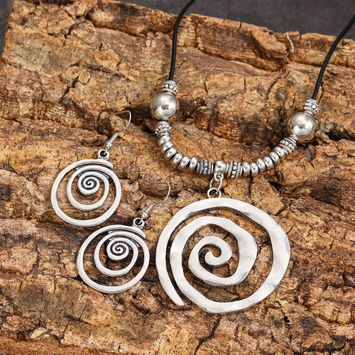 Spiral Vintage Jewelry Set