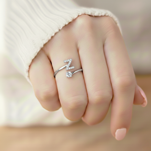 Charming Custom Initial Ring