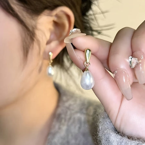 Floating Pearl Earrings
