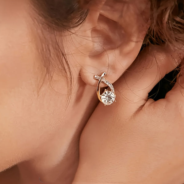 Gold luxe Stud Earrings