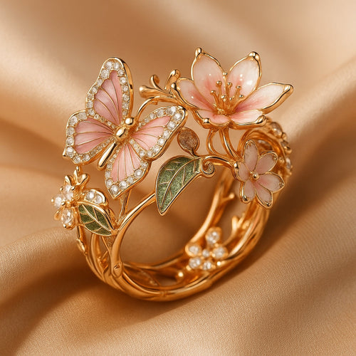 Enchanted Garden Butterfly Ring