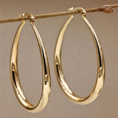 Elegant Vintage Gold Drop Earrings