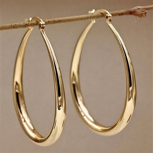Elegant Vintage Gold Drop Earrings