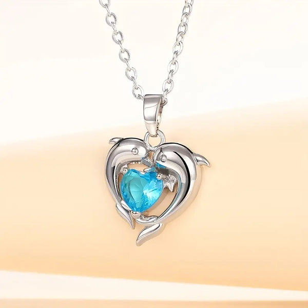 Dolphin Sapphire Necklace