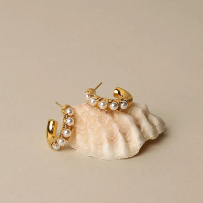 Mother-of-Pearl Charm Earrings