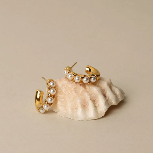 Mother-of-Pearl Charm Earrings